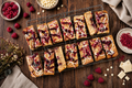 Raspberry & White Chocolate Blondie